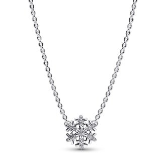 Sparkling Snowflake Pendant Necklace