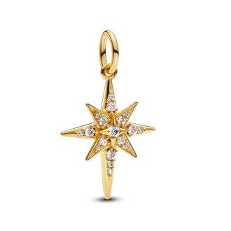 Sparkling North Star Dangle Charm