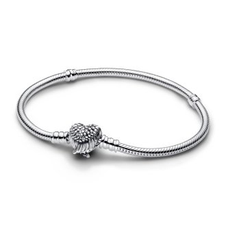 Heart Wings Clasp Snake Chain Bracelet-C