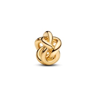 Infinity knot 14k gold-plated charm