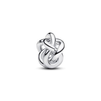 Infinity knot sterling silver charm