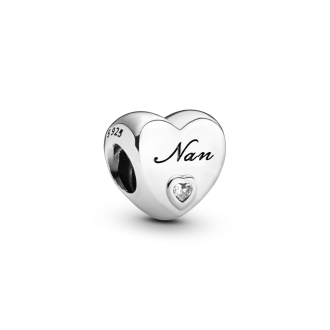 Polished Nan Heart Charm